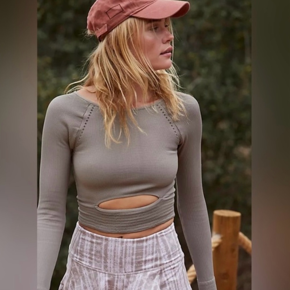 NWT FP MOVEMENT CUT IT OUT LONG SLEEVE